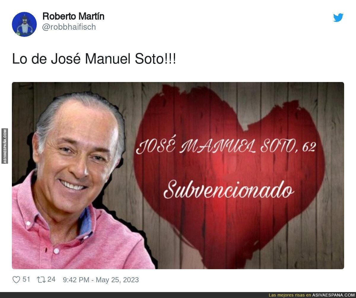 La etiqueta queda oficialmente para José Manuel Soto