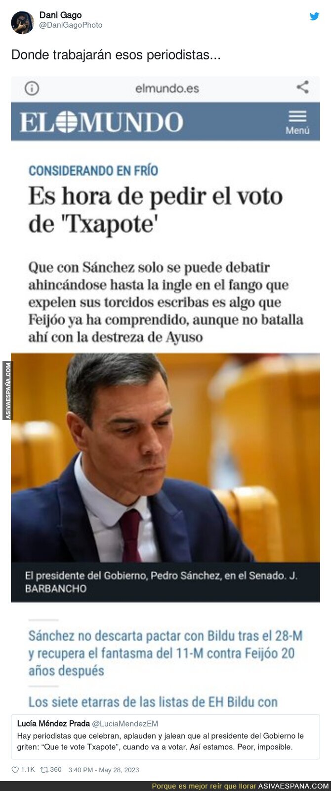 Lo que sea contra Pedro Sánchez