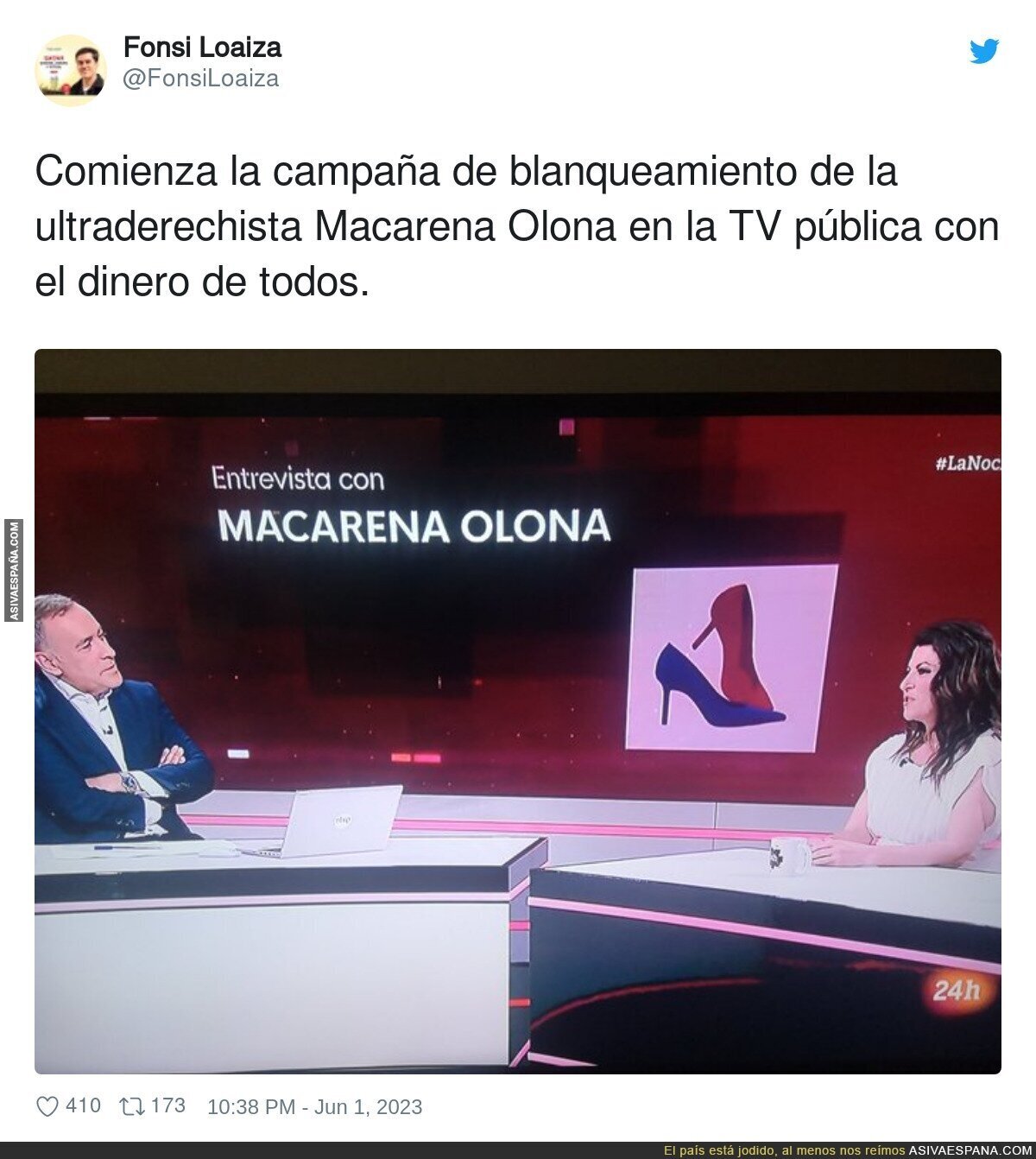 ¿A qué viene darle tanta publicidad a Macarena Olona?