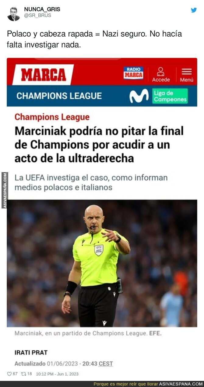 Hay aspectos físicos que cantan de lejos