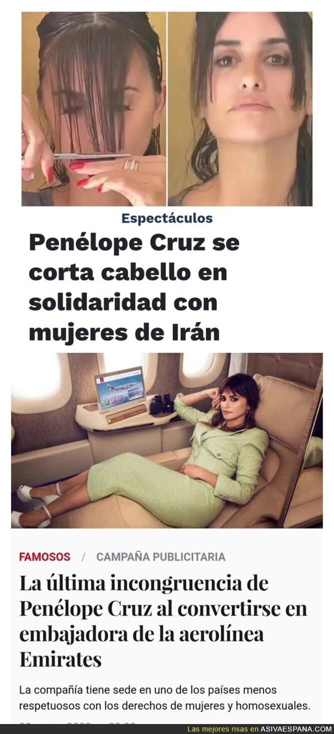La doble cara de Penélope Cruz tras criticar a Irán