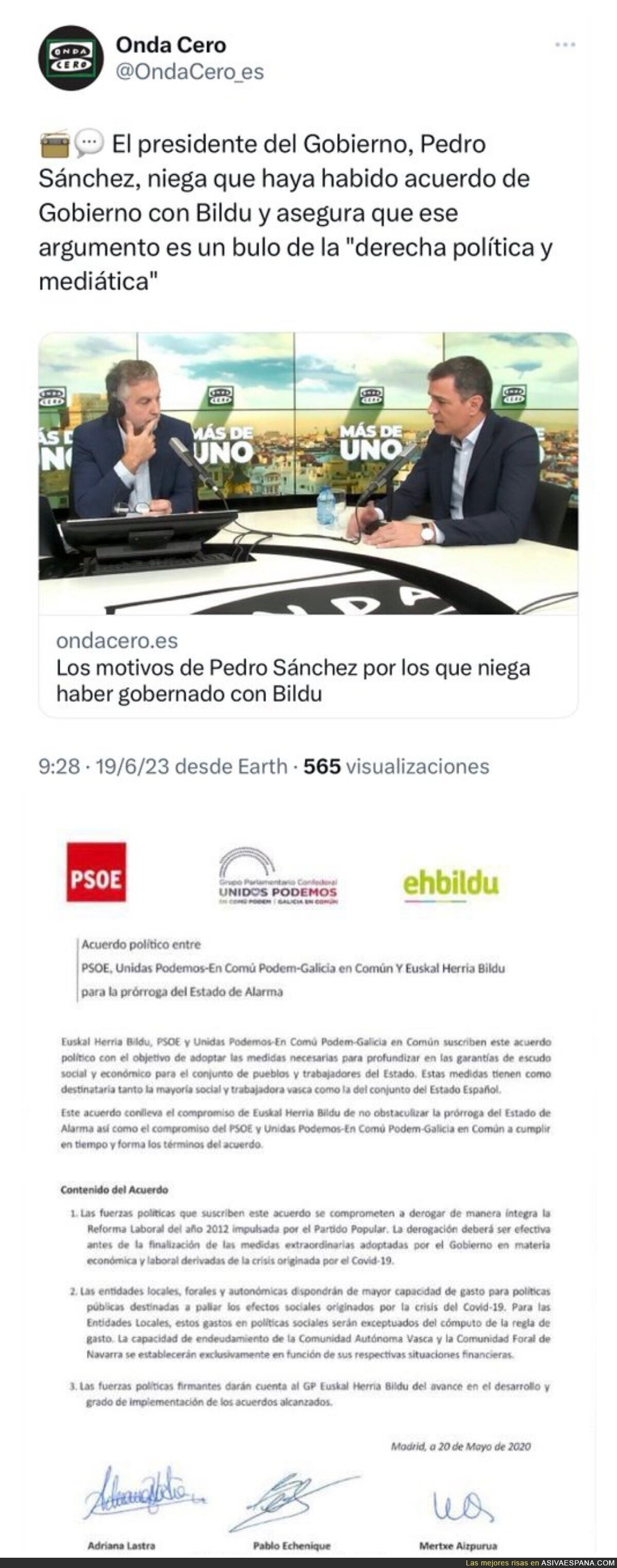 Carlos Alsina ha acabado por completo con Pedro Sánchez