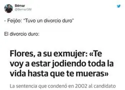 El divorcio duro lo tuvo ella