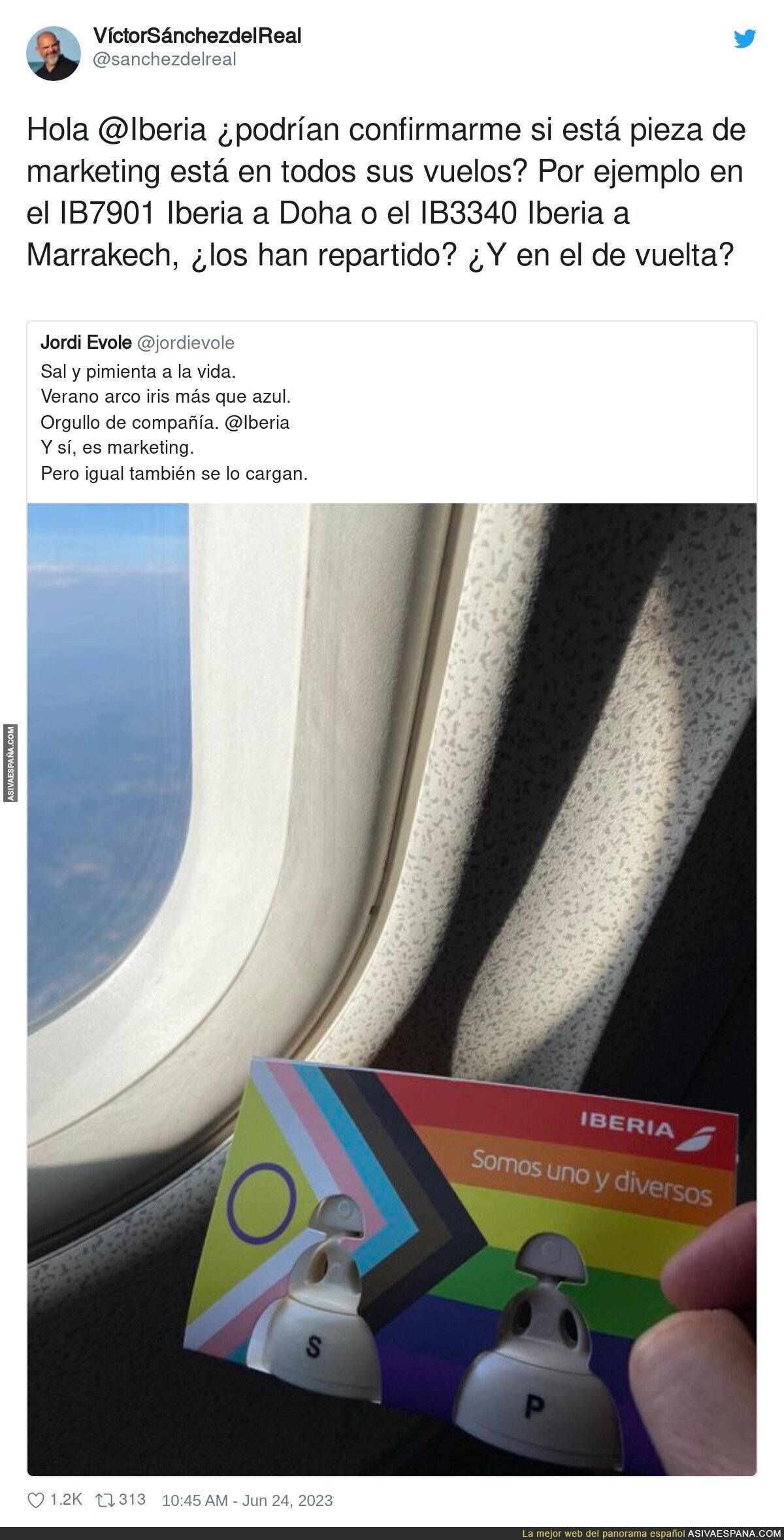 Duda en los aviones de Iberia