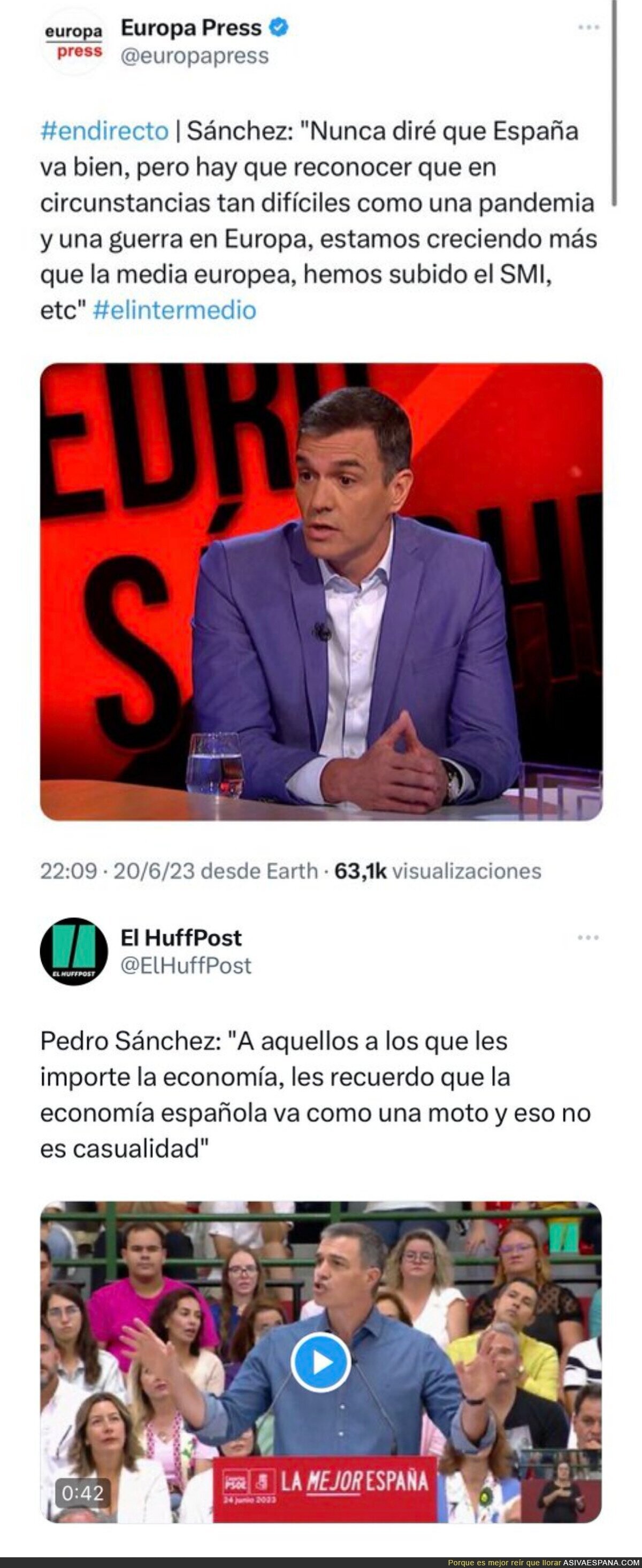 Pedro Sánchez se contradice a si mismo en tan solo 4 días