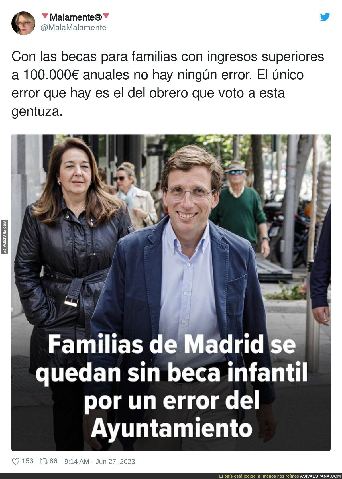 El error del Ayuntamiento de Madrid