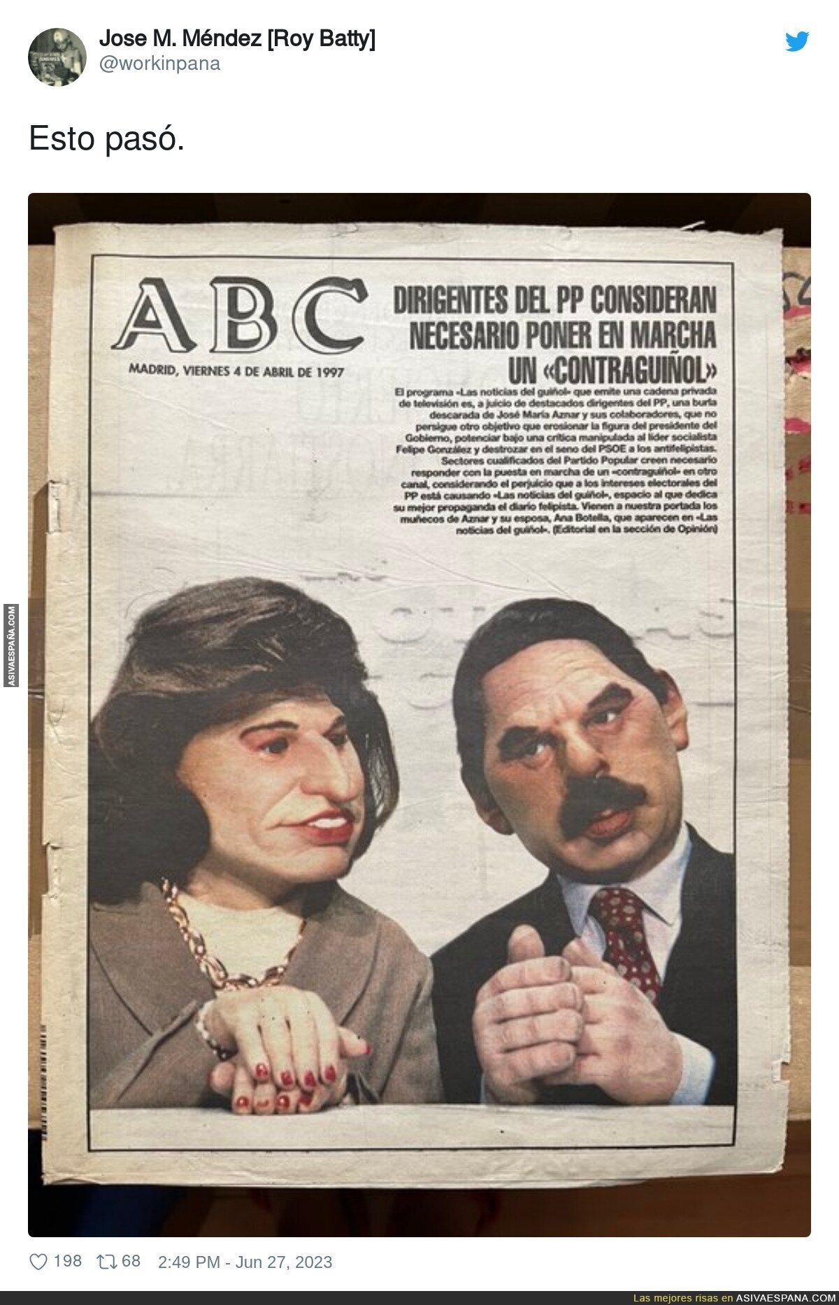 La surrealista campaña del ABC en el pasado
