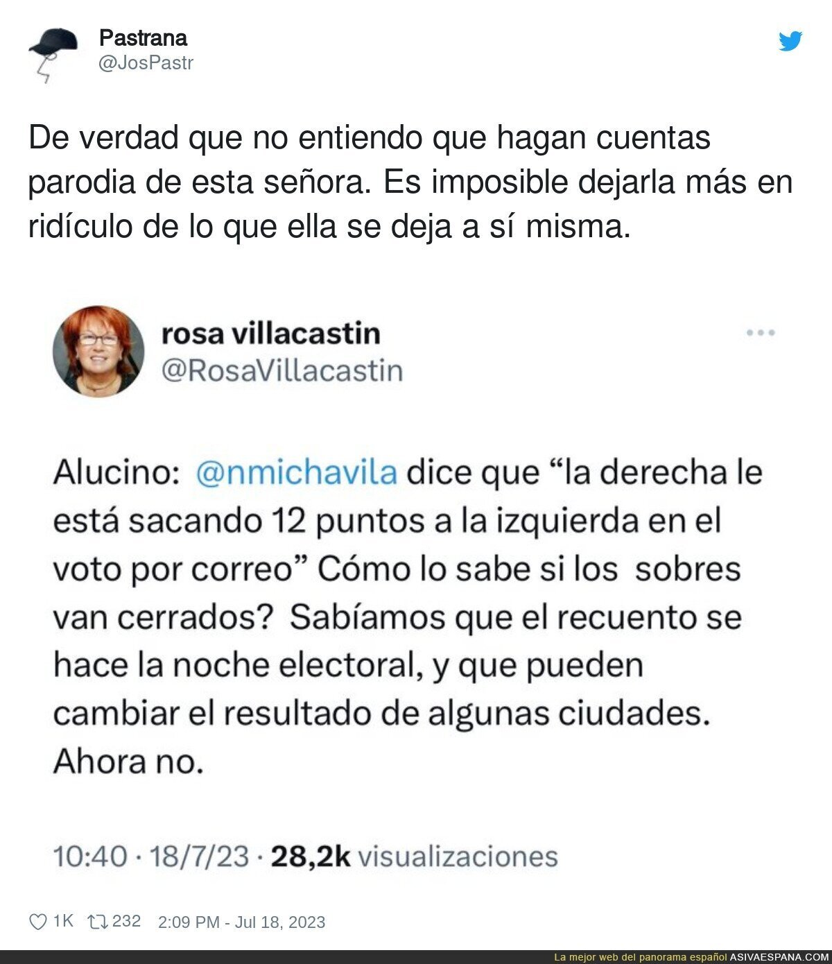 Tremendo lo de Rosa Villacastín