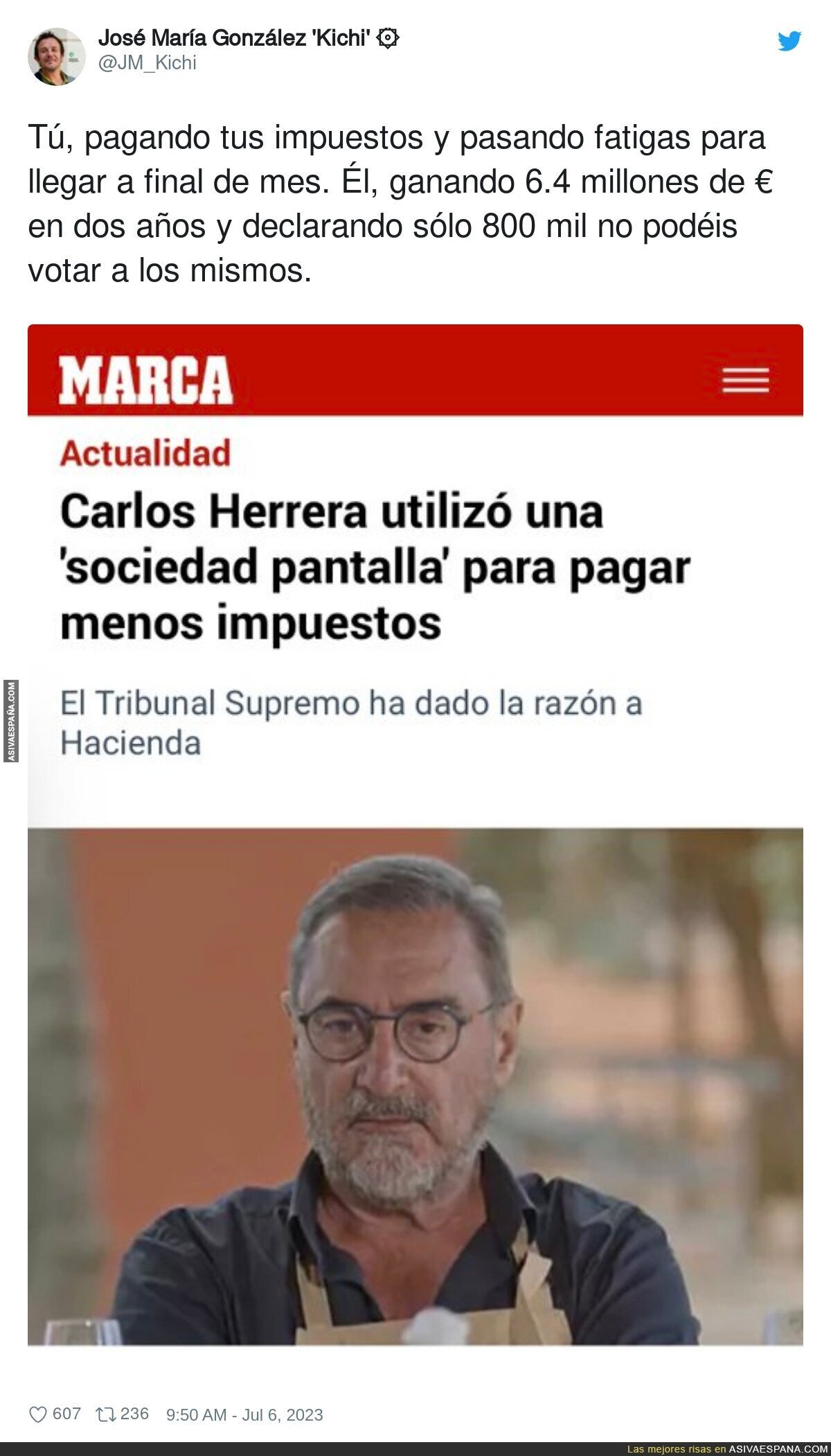 Carlos Herrera se ha reído de la gente