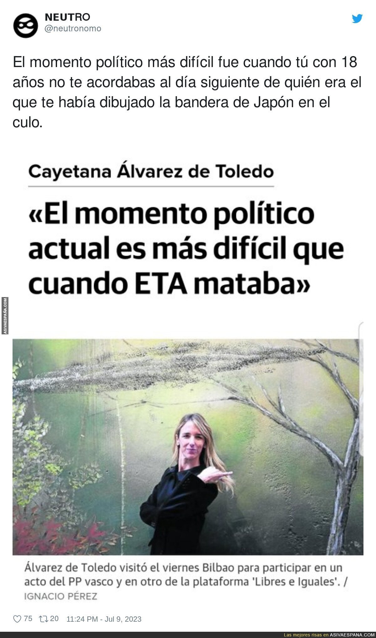 Cayetana Álvarez de Toledo está desvariando con según que declaraciones