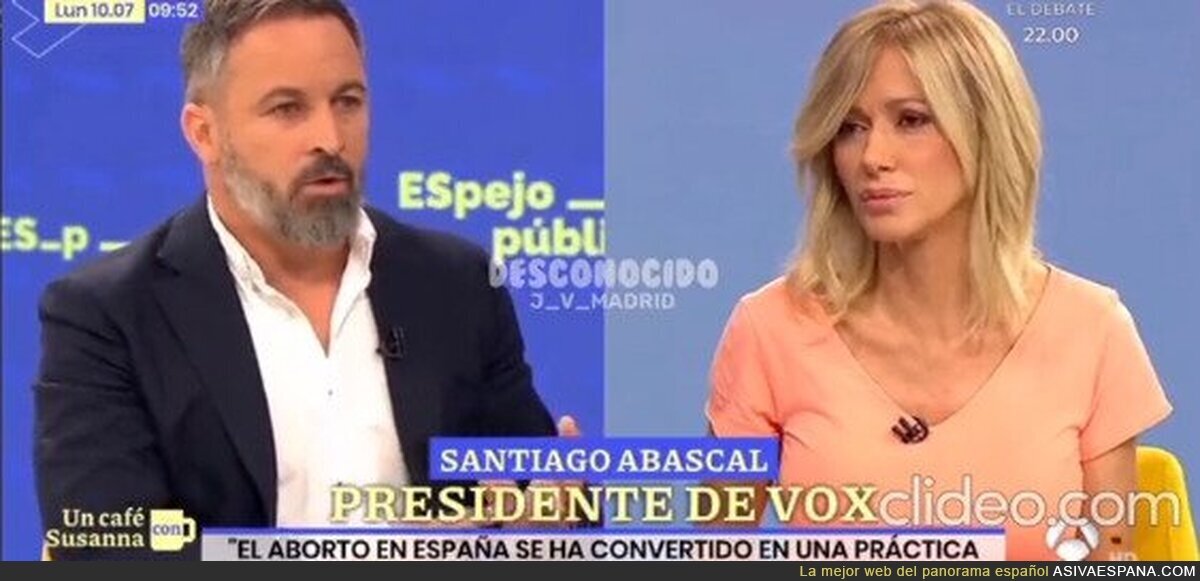 Santiago Abascal dice estar cansado de desmentir estas cosas sobre VOX