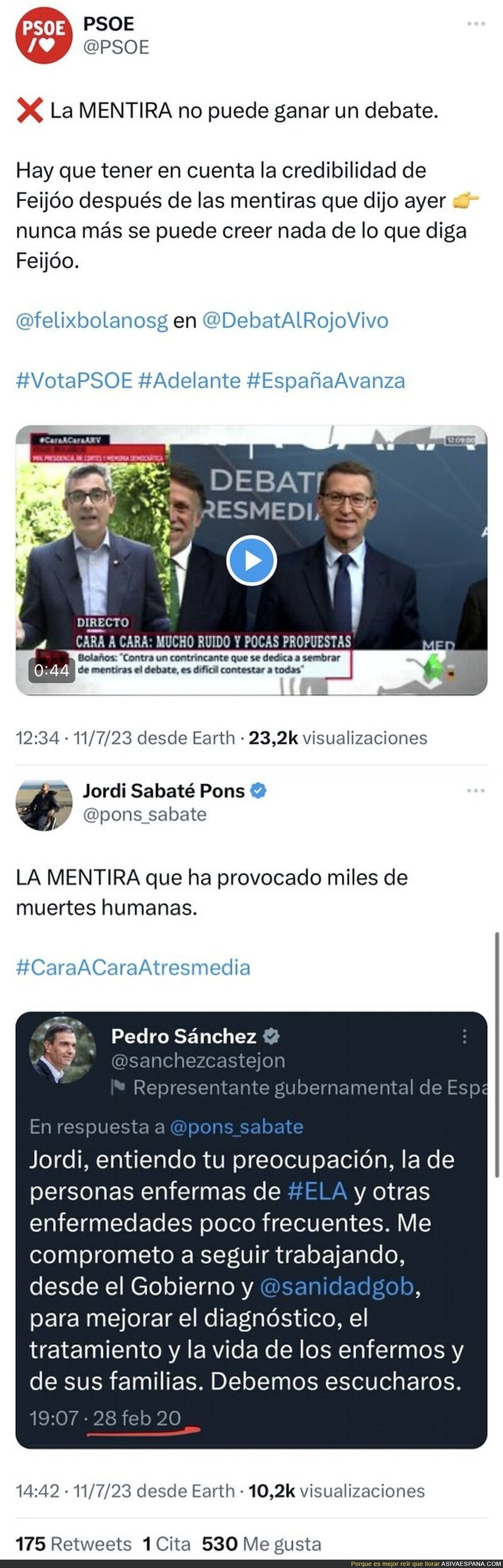 Jordi Sabaté, enfermo de ELA, retrata a Pedro Sánchez por sus mentiras