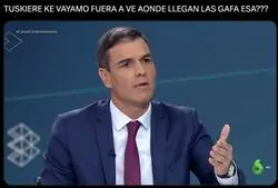 Pedro Sánchez está muy nervioso
