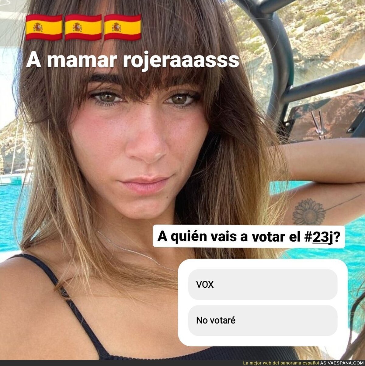 Aitana afrontando las elecciones