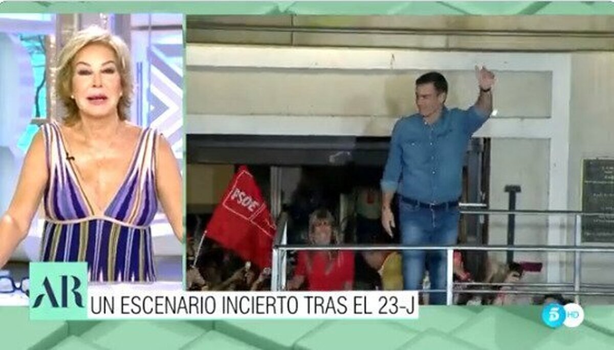El editorial de hoy de Ana Rosa Quintana rabiando por el resultado de las elecciones. Estos 4 minutos son un auténtico goce., por @pablom_m