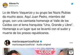 Lo de Mario Vaquerizo y su grupo las Nazis Rubias da mucho asco