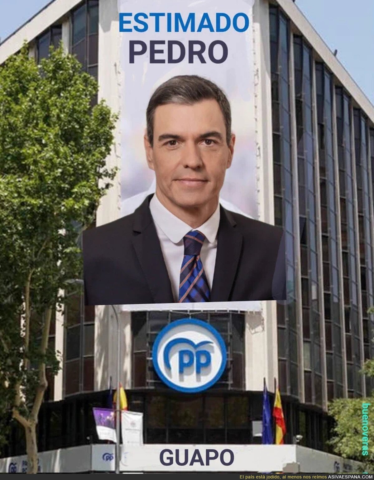 La nueva imagen de la sede del PP