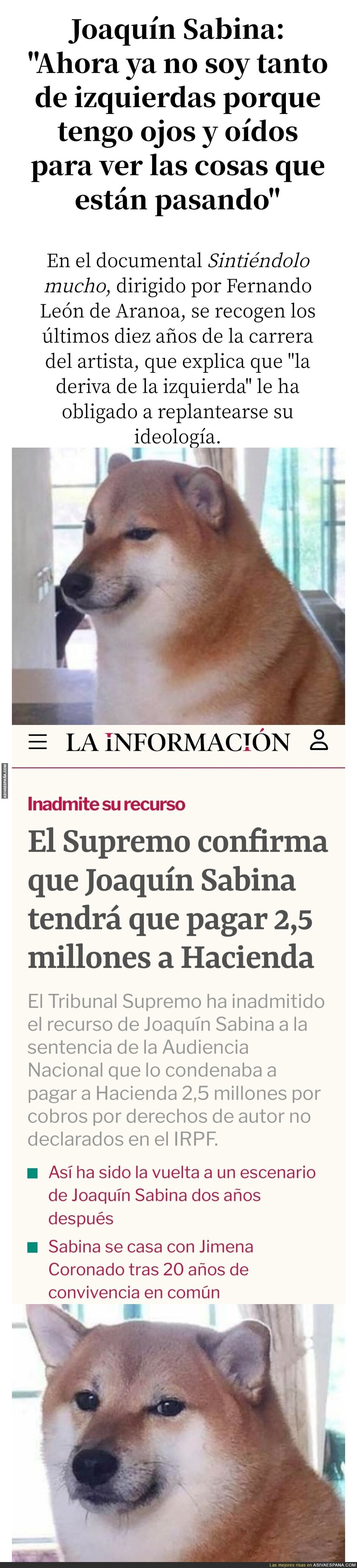 Así es el patriotismo de Joaquín Sabina