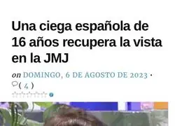 Surrealista lo que pasa en la JMJ