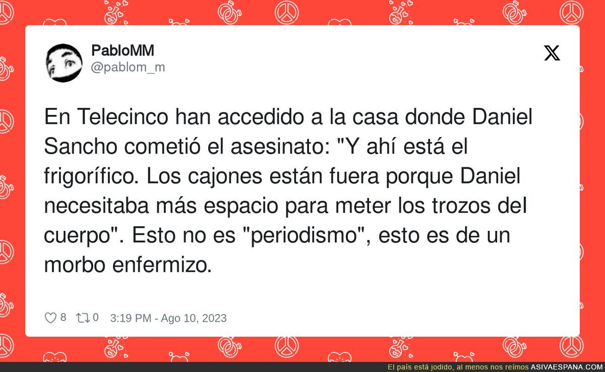 Telecinco no tiene vergüenza con el tema de Daniel Sancho