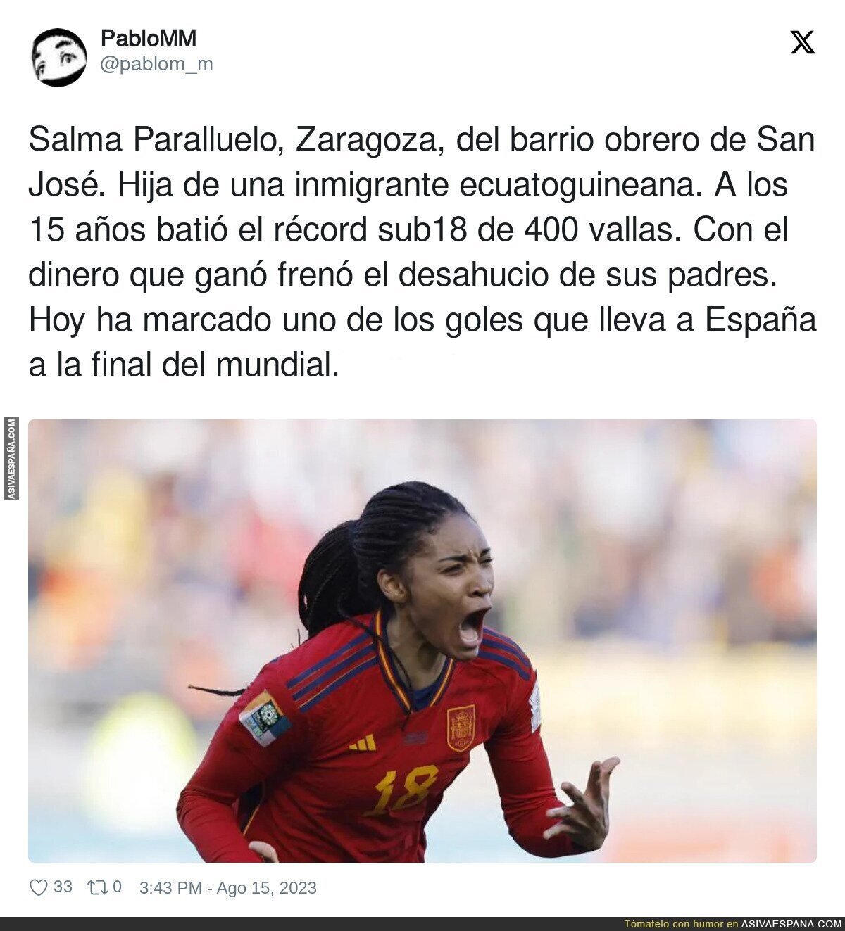 Salma Paralluelo, la heroína de España