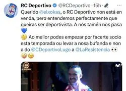 Gran respuesta del Depor a El Xokas
