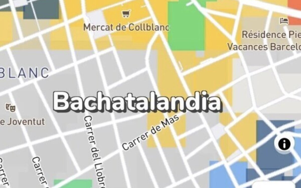El surrealista mapa para turistas de Barcelona