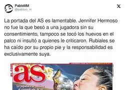 La lamentable portada del diario AS culpando a Jenni Hermoso