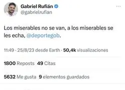 Gabriel Rufián y sus consejos