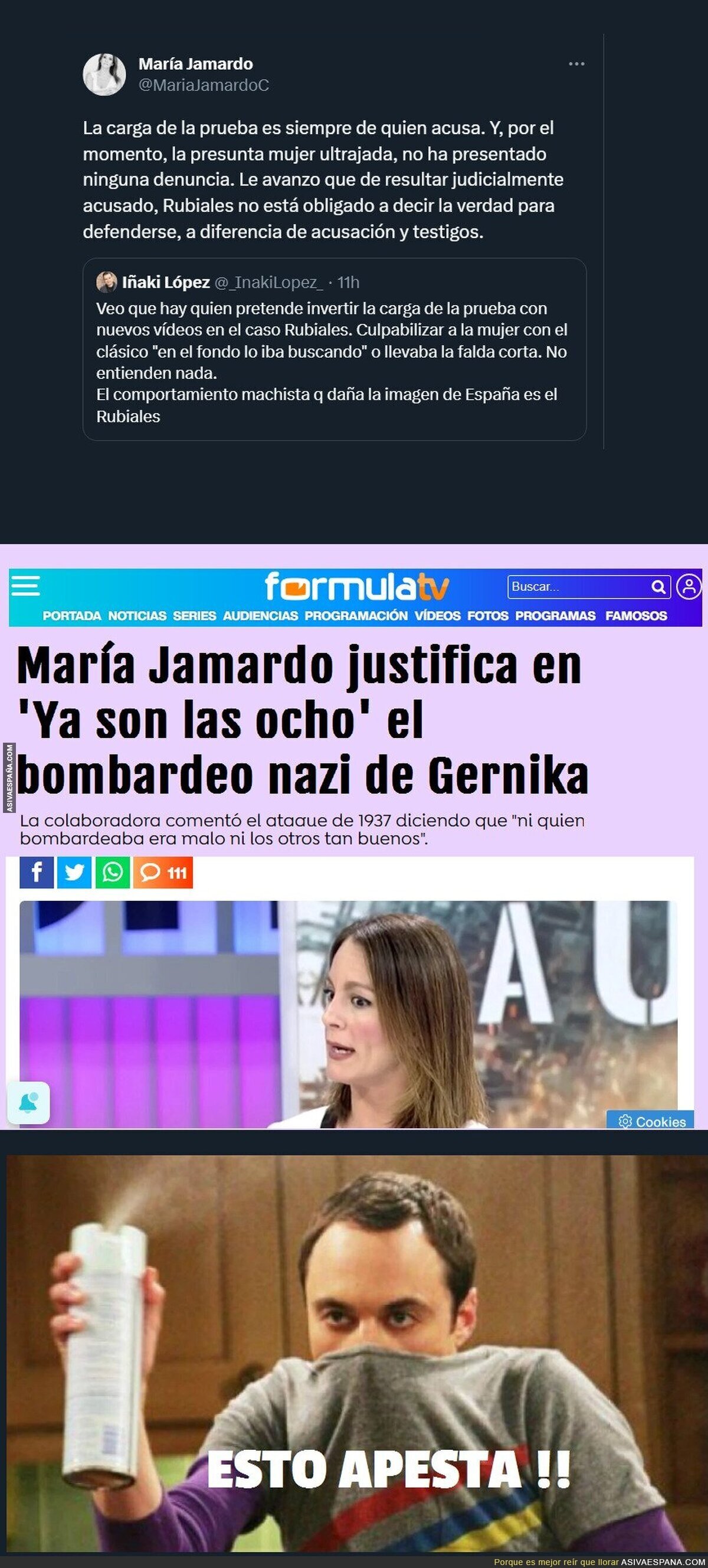 María Jamardo está para defender a Huevales