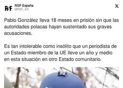 La crítica situación de Pablo González