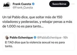 El tremendo revés de Frank Cuesta a Pablo Echenique