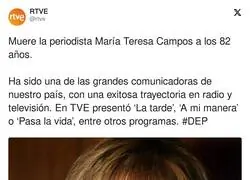 DEP a la leyenda Maria Teresa Campos
