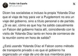 Dudas sobre la visita de Yolanda Díaz para ver a Puigdemont