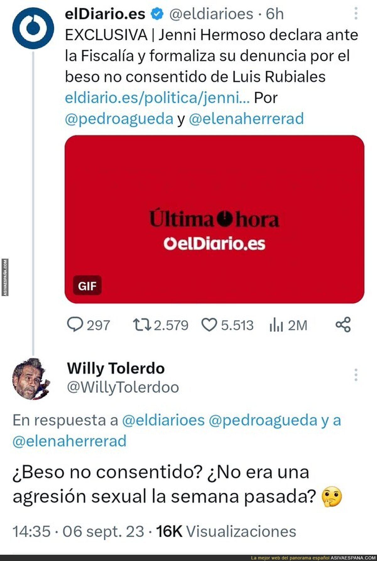 Willy Tolerdo no se ha enterado de nada