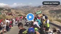 Este Guardia Civil la lía en plena Vuelta a España con un espectador