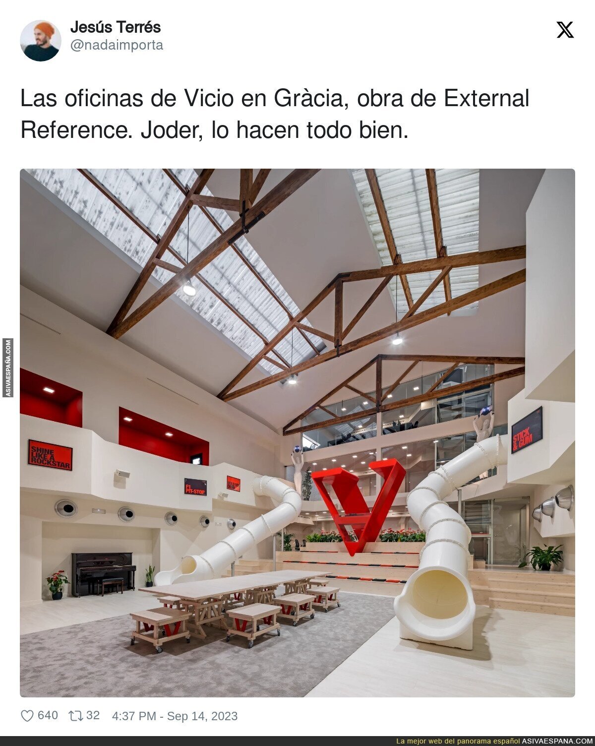Las oficinas que están dando que hablar de Vicio en Barcelona