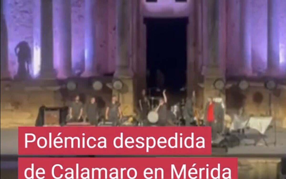 La polémica despedida de Calamaro en Mérida tras un concierto