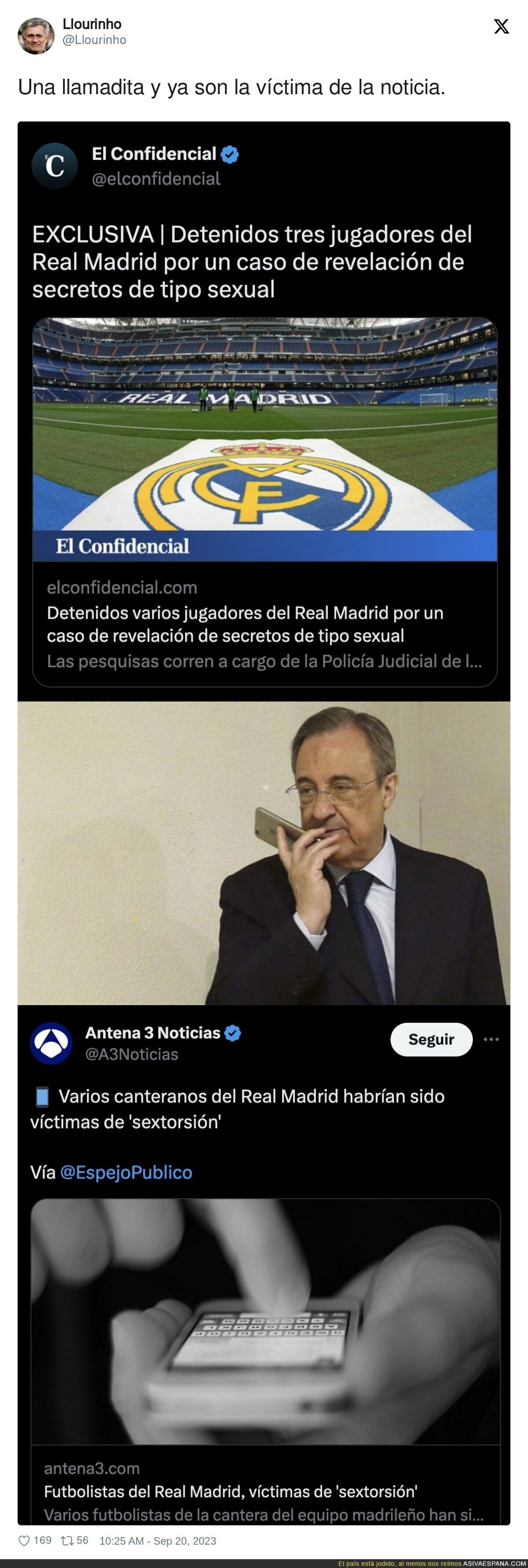 El Real Madrid le da la vuelta a la noticia de los canteranos y el escándalo sexual