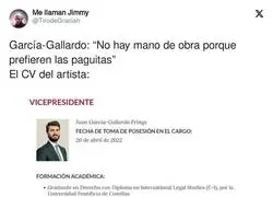 El 'gran' currículum de García-Gallardo