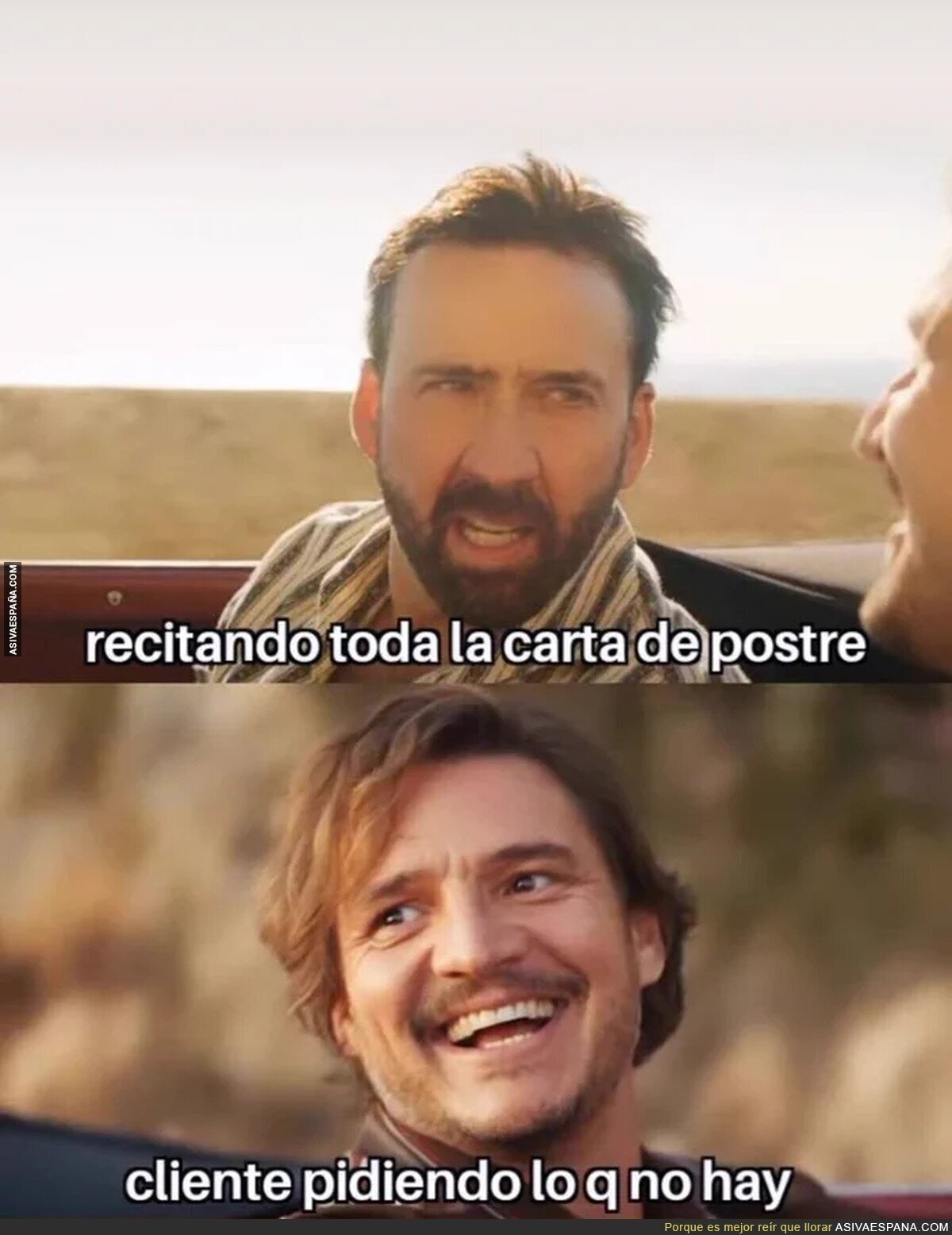 Típico en un restaurante