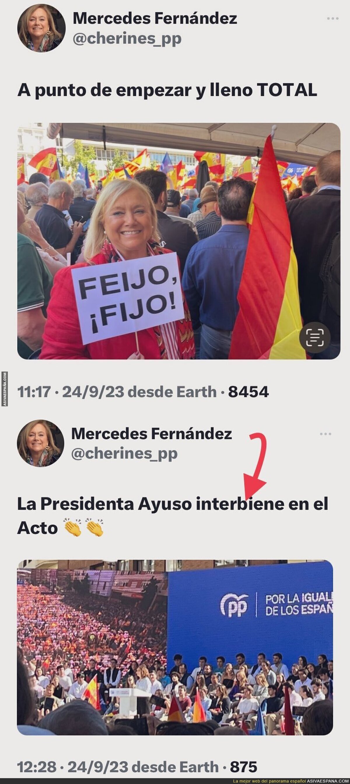 Mercedes Fernández, diputada del PP, este es el nivel