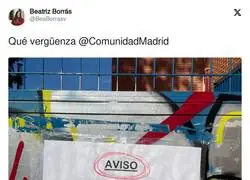 El polémico cartel en una escuela de la Comunidad de Madrid