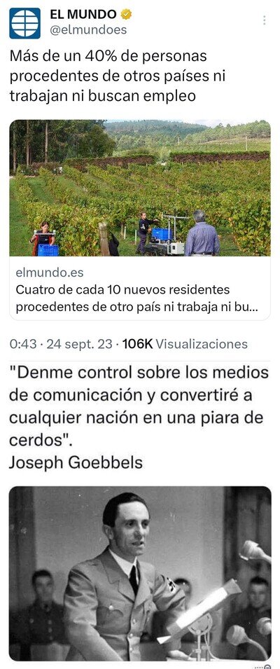 El odio que se quiere generar hacia los extranjeros