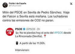 El gasto de combustible del PSOE