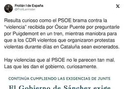La violencia que gusta al PSOE