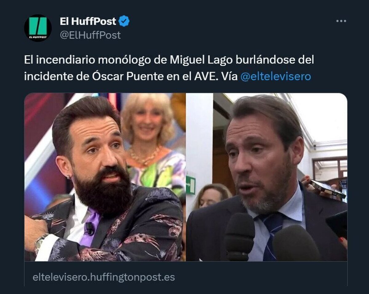 Miguel Lago cuando acosan a otro / Miguel Lago cuando lo acosan a él