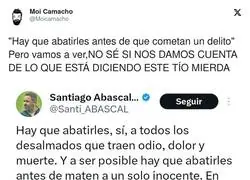 Santiago Abascal ha perdido la cabeza