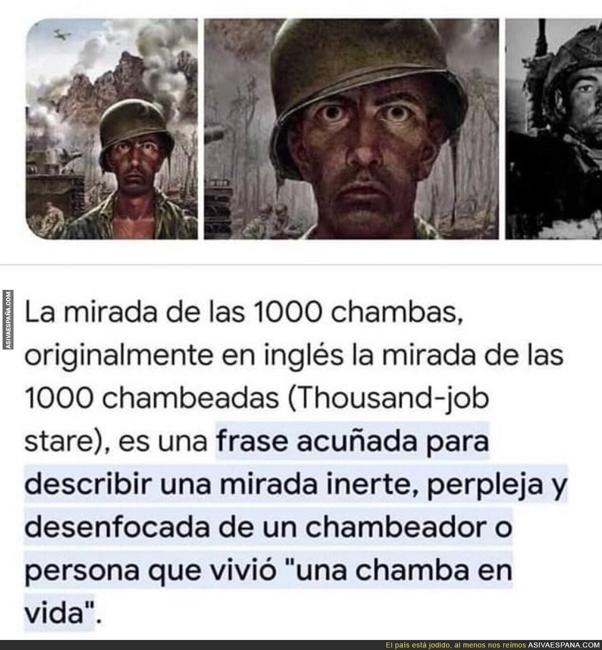 La mirada de las 1000 chambas