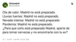 Madrid no está preparado para nada